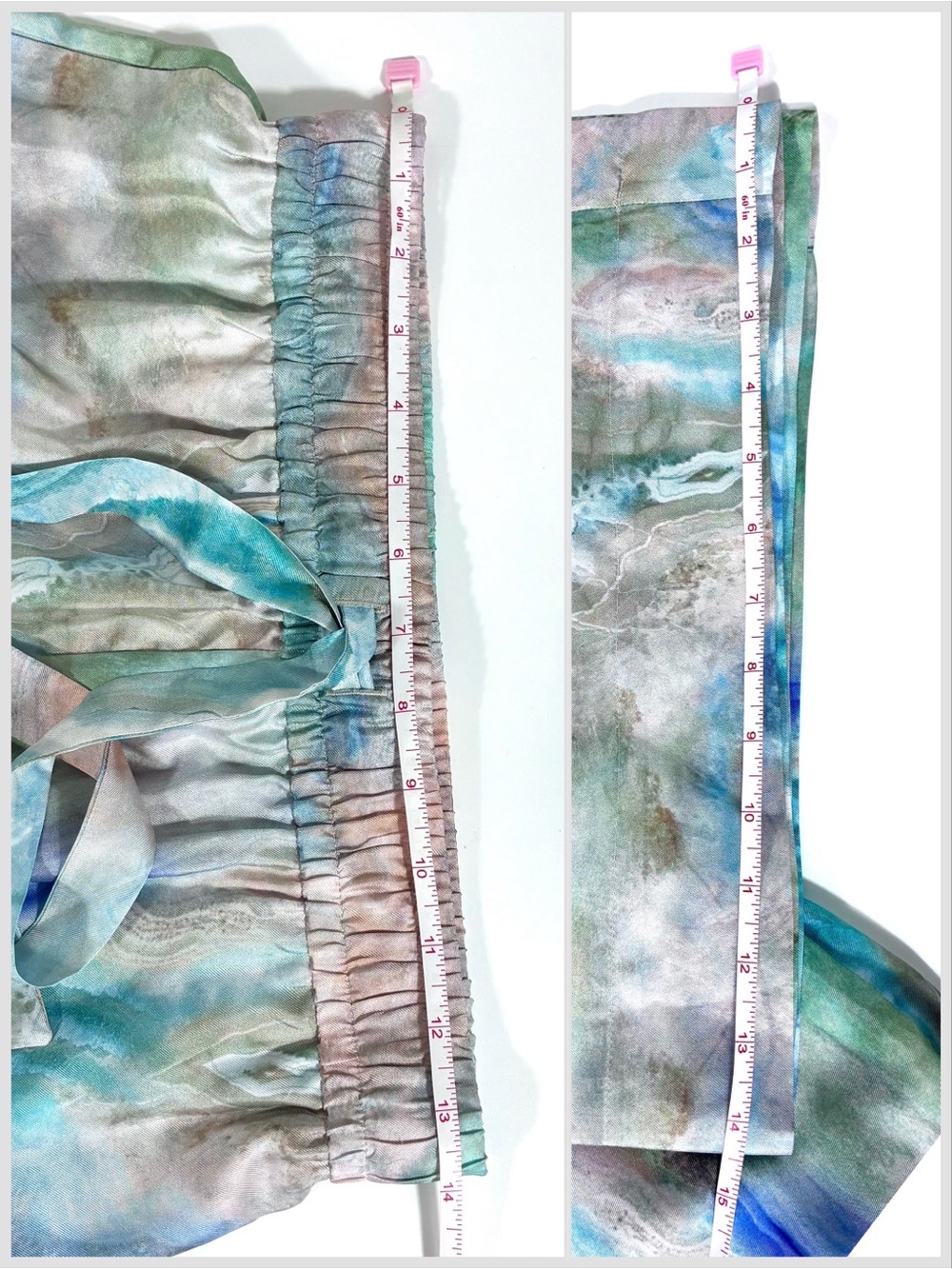 Zimmermann Illuminate Agate Print Silk Track Pants Blue US 6 NWT - Picture 17 of 17